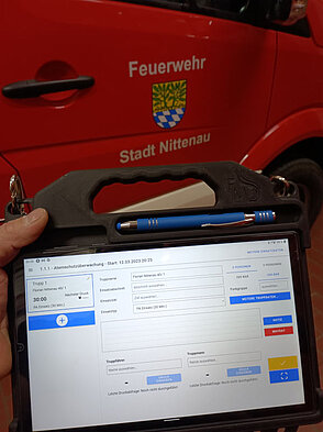 Tablet der Fa. FireManager