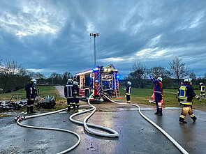 Brand auf der Angerinsel